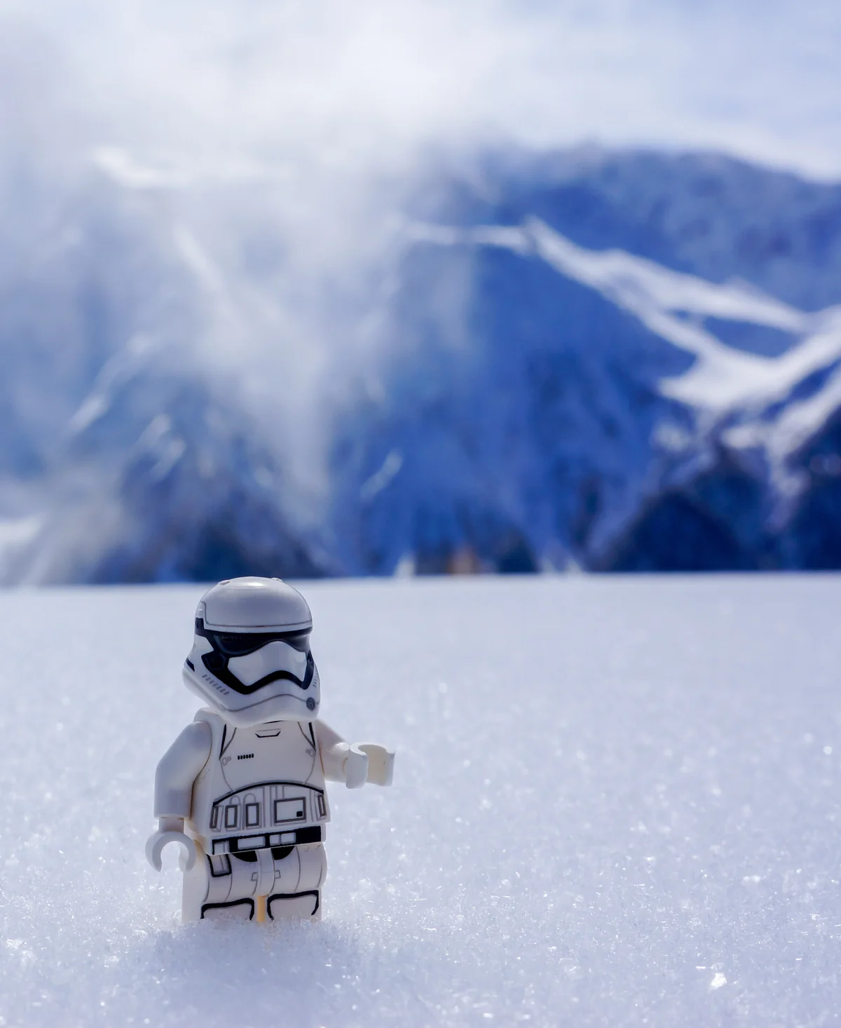 Stormtrooper LEGO dans la neige
